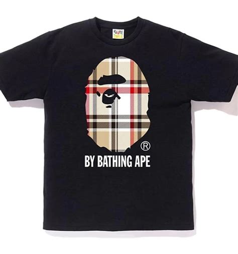 bape shirt burberry|burberry bathing ape shirt.